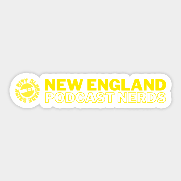 New England Podcast Nerds Sticker by Blockade Shop | Official Fan Store